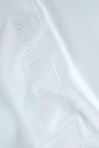 Drap plat en satin de coton 80 fils/cm² Uni - Blanc