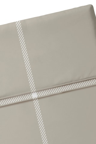 Drap plat en satin de coton 80 fils/cm² Amélia - Taupe