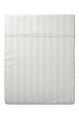 Drap plat en satin de coton 80 fils/cm² Dobby - Vert d'eau