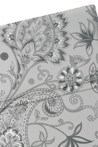 Drap plat en satin de coton 80 fils/cm² Indienne - Gris clair