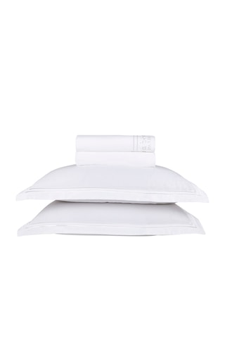 Parure de draps en satin de coton 80 fils/cm² Paris - Blanc