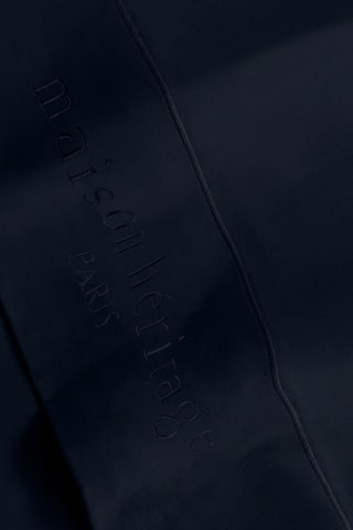 Parure de draps en satin de coton 80 fils/cm² Uni - Bleu nuit