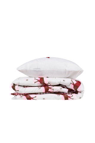 Katoenen Overtrekset 48 Draad/cm² Geylik - Wit en Rood