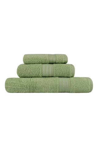 3 Handdoeken Rainbow - Groen
