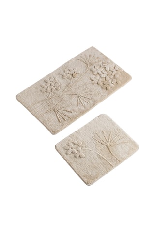 2 Badmatten Orkide Beige