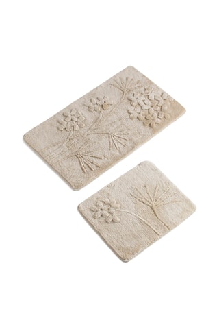 2 Badmatten Orkide Beige