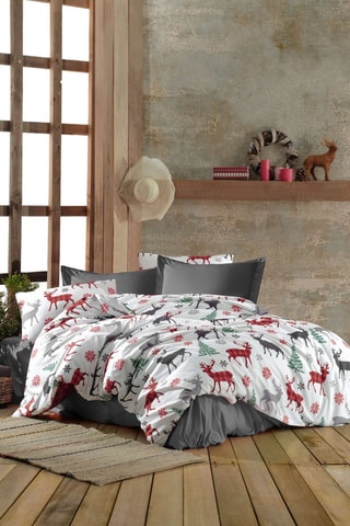 Overtrekset Coverset - Wit en Rood