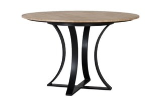 Table à manger -  Naturel et noir