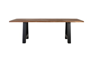 Table à manger -  Naturel et noir