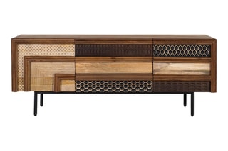 Meuble TV 2 portes - 140 x 40 x 55