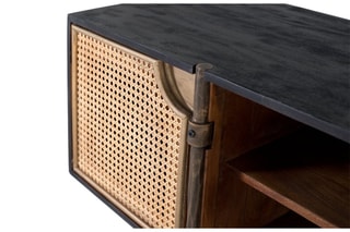 Meuble TV 2 portes en manguier - 150 x 40 x 56 cm