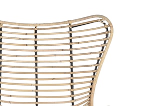 2 fauteuils - Naturel et noir