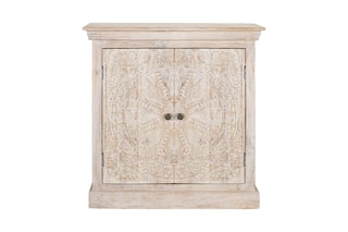 Buffet 2 portes en manguier - 90 x 90 x 40 cm