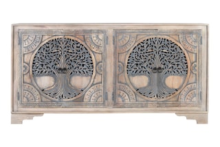 Buffet 4 portes en manguier - 180 x 90 x 40 cm