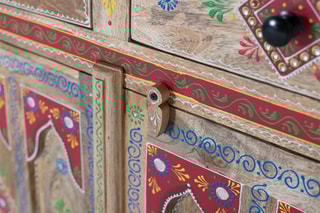 Buffet 2 portes et 2 tiroirs - Naturel