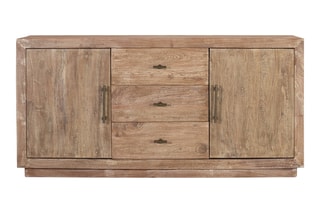 Buffet 2 portes en bois - 175 x 86 x 40 cm