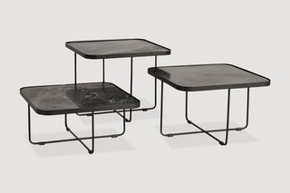 3 tables basses - Noir