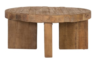 Table basse en manguier - 90 x 90 x 42 cm