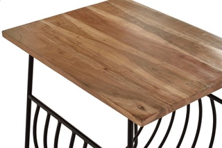 Table d'appoint - Naturel et noir