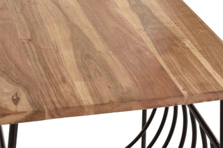 Table d'appoint - Naturel et noir