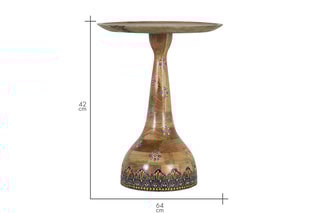 Table d’appoint en manguier massif - 51 x 64 x 42 cm
