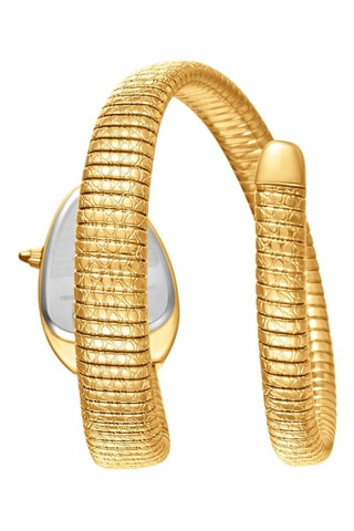 Relógio de quartzo em metal - Dourado e azul
