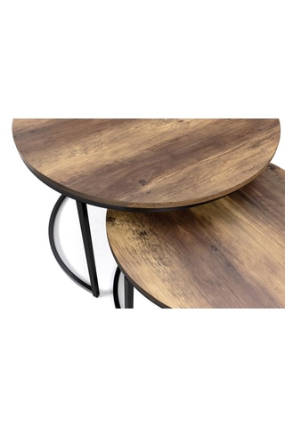2 tables basses gigognes Eliza - 70 x 46 x 70/54 x 35,5 x 54 cm