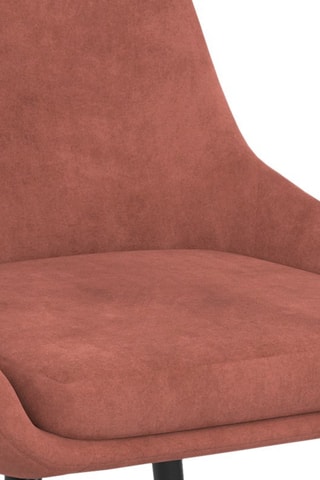 2 chaises Olivia - Terracotta et noir