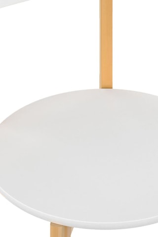 4 chaises Frida - Blanc et naturel