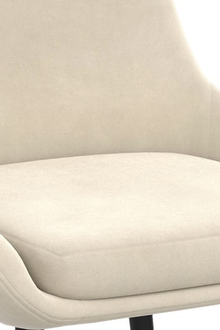 6 chaises Olivia - Beige et noir