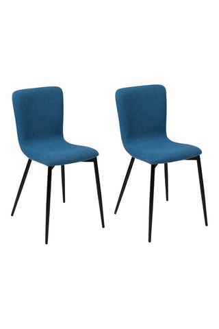 2 chaises Margot - Bleu canard