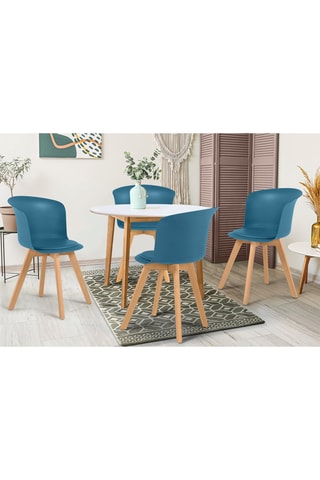 4 chaises Lara - 54,5 x 75 x 43 cm