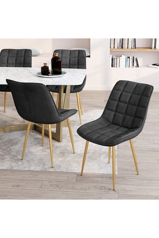 4 chaises en bois Mélinda - 20 x 46 x 62,5 cm