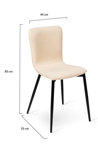 4 chaises Margot - 44 x 85 x 55 cm
