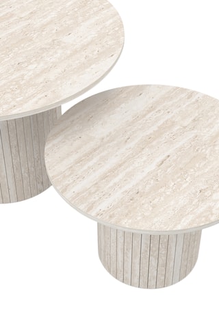 2 tables basses gigognes Alvar - 50 x 35 x 50 cm et 70 x 45 x 70 cm