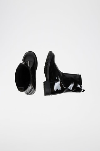 Bottines en cuir verni - Noir - Karl Lagerfeld