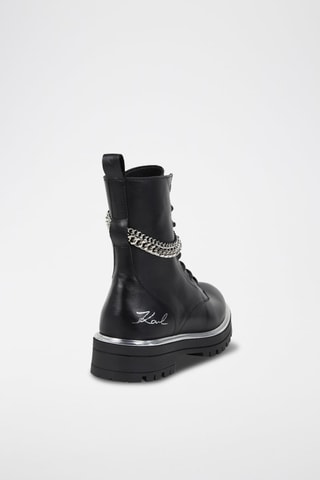 Bottines en cuir - Noir - Karl Lagerfeld