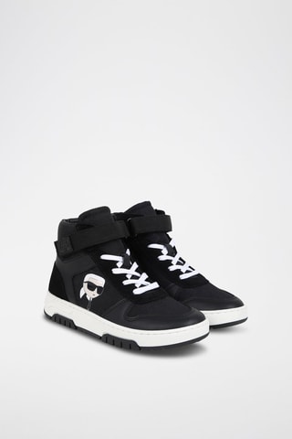 Baskets montantes en cuir - Noir - Karl Lagerfeld