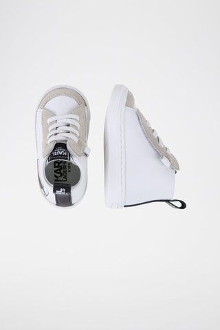 Baskets montantes en cuir - Blanc - Karl Lagerfeld
