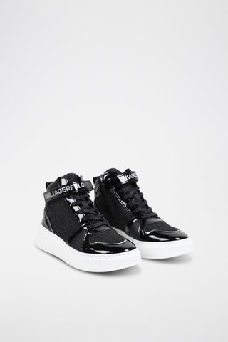 Basket montantes en cuir - Noir - Karl Lagerfeld