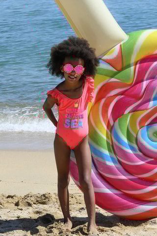Maillot 1 pièce - Rouge - Billieblush