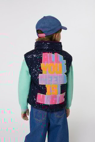 Veste sans manches - Indigo - Billieblush
