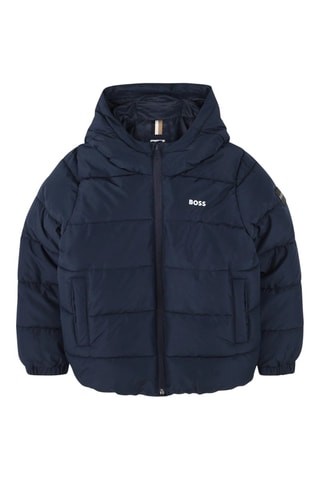Doudoune à capuche - Bleu marine - Boss