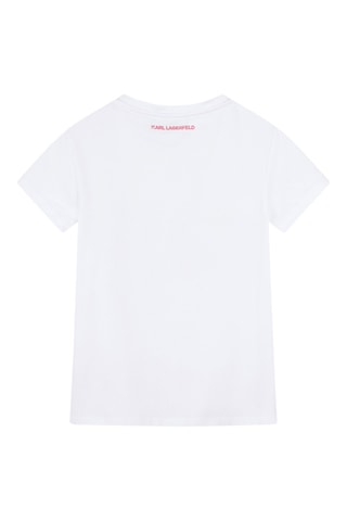 T-shirt en coton biologique - Blanc - Karl Lagerfeld
