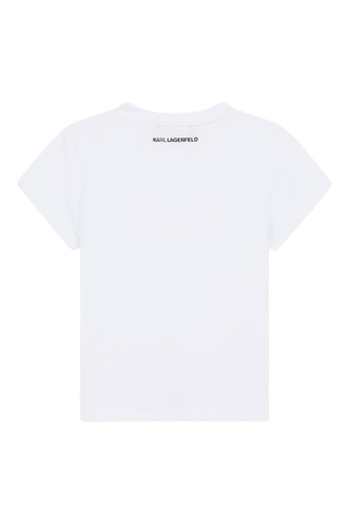 T-shirt en coton biologique - Blanc - Karl Lagerfeld
