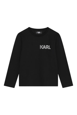 T-shirt en coton biologique - Noir - Karl Lagerfeld