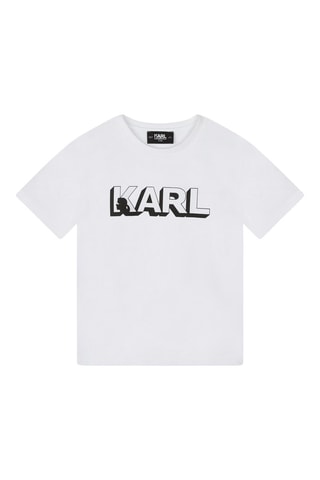 T-shirt en coton biologique - Blanc - Karl Lagerfeld