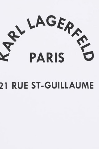 T-shirt en coton biologique - Blanc - Karl Lagerfeld