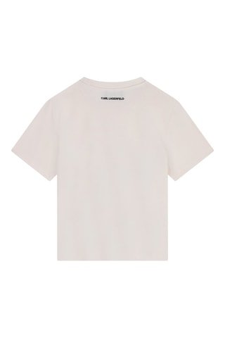 T-shirt en coton biologique - Blanc - Karl Lagerfeld