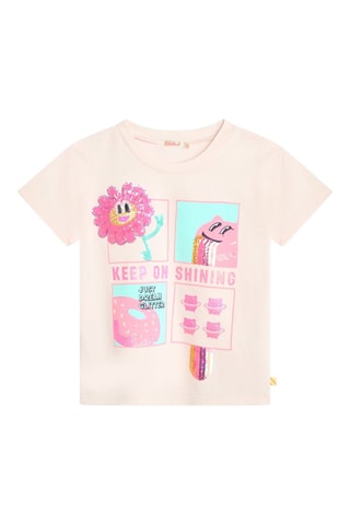 T-shirt - Blanc et rose - Billieblush